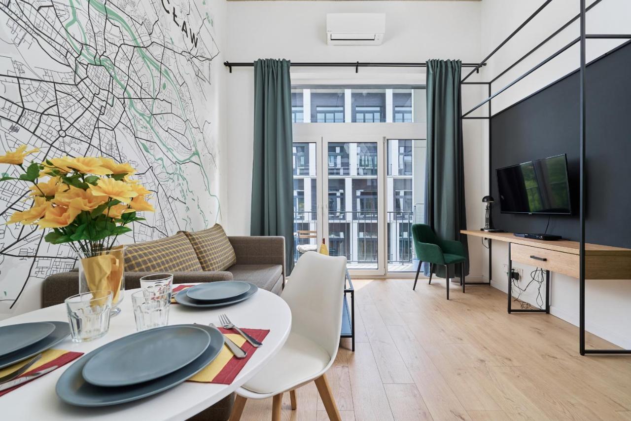 Mezzanine Studio Apartments Zarembowicza Wroclaw Airport By Renters Exterior photo
