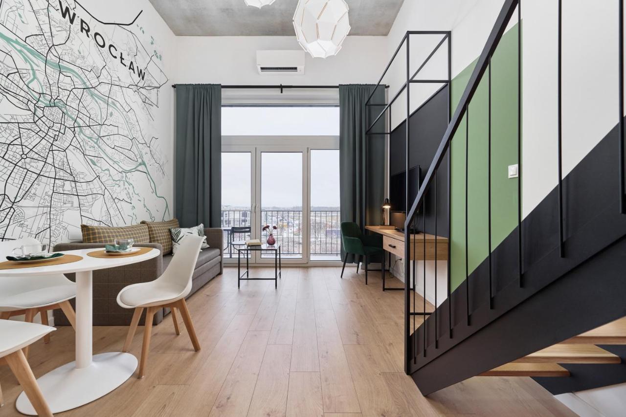 Mezzanine Studio Apartments Zarembowicza Wroclaw Airport By Renters Exterior photo